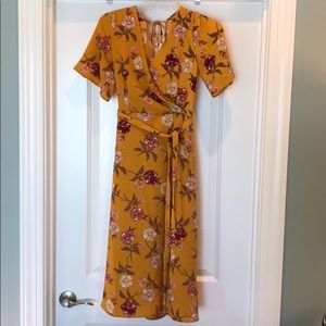 Floral Wrap Dress